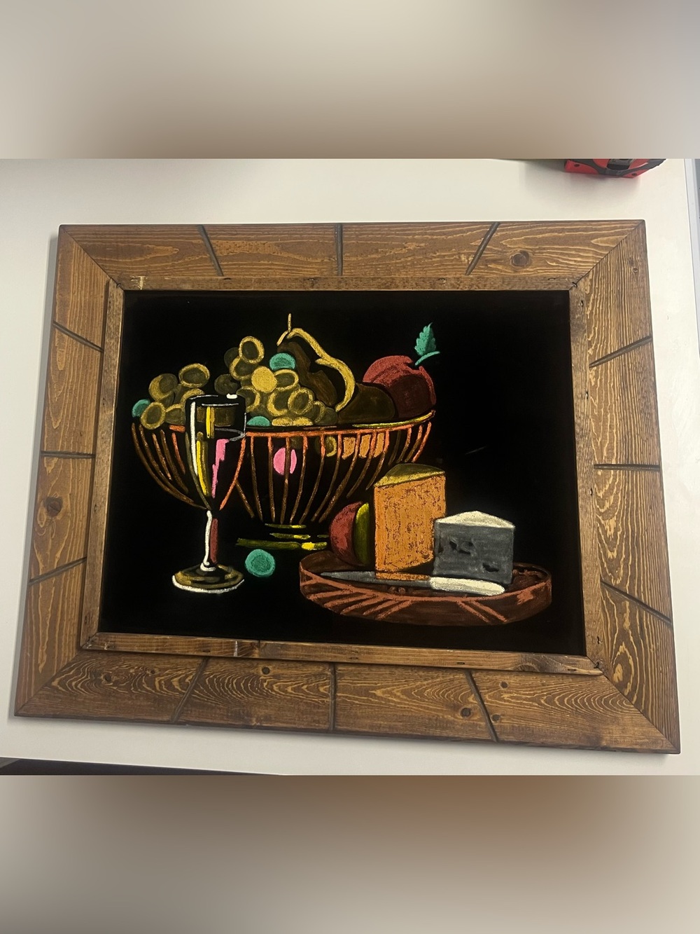 Vintage Velvet Fruit & Cheese Art